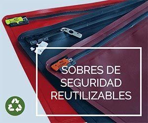 Sobres de alta seguridad reutilizables.