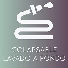 Colapsable... lavado a fondo y sin bacterias.