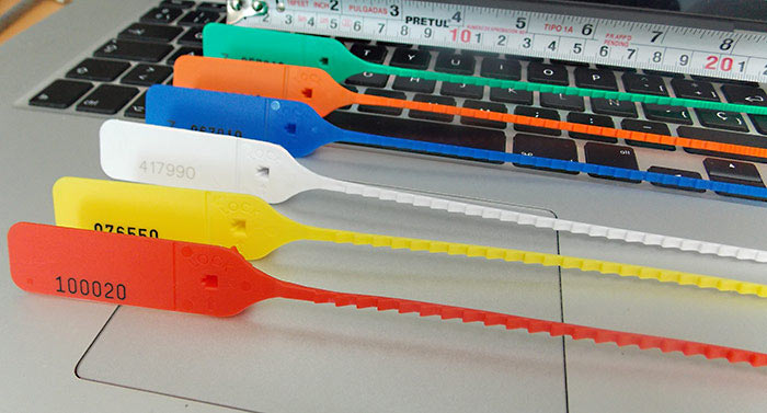 Colores de los cintillos indicativos con folio.