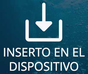 Inserto en el dispositivo de cierre.
