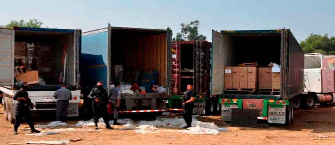 Robo de transporte de carga precintos de seguridad