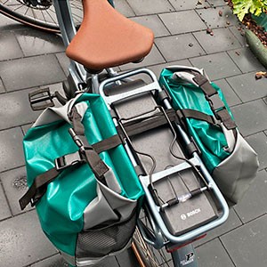 Alforjas bicicleta color verde