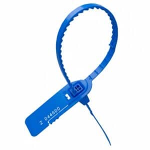 Precinto de seguridad azul ajustable