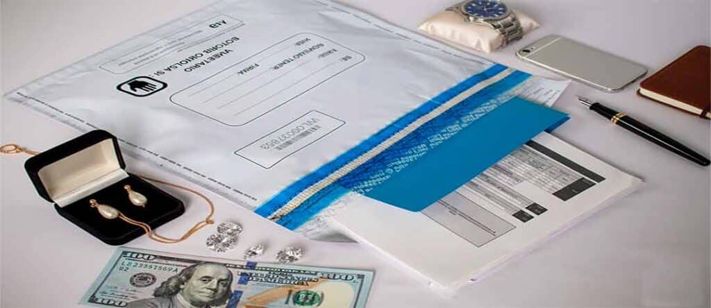 Bolsas transparentes y opacas desechables de valores