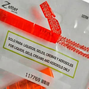 Cinta VOID / OPEN de la bolsa Duty Free