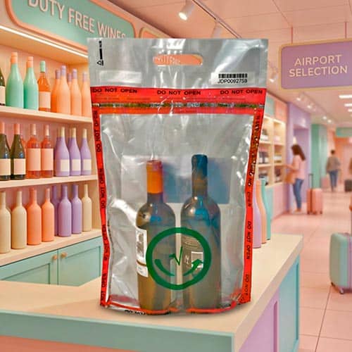 Bolsa STEB para Duty Free compras libres de impuestos.