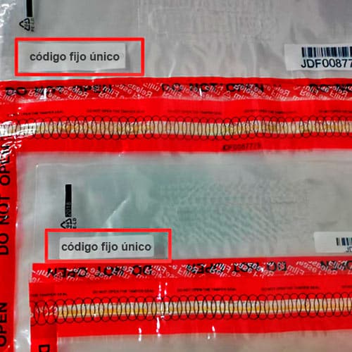 bolsa-steb-para-duty-free-codigo-fijo Acercamiento de la bolsa duty free donde se pone el código fijo único.