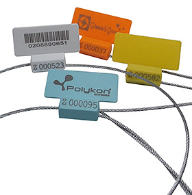 Flejes de seguridad de cable.